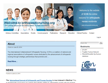 Tablet Screenshot of orthopaedicnursing.org
